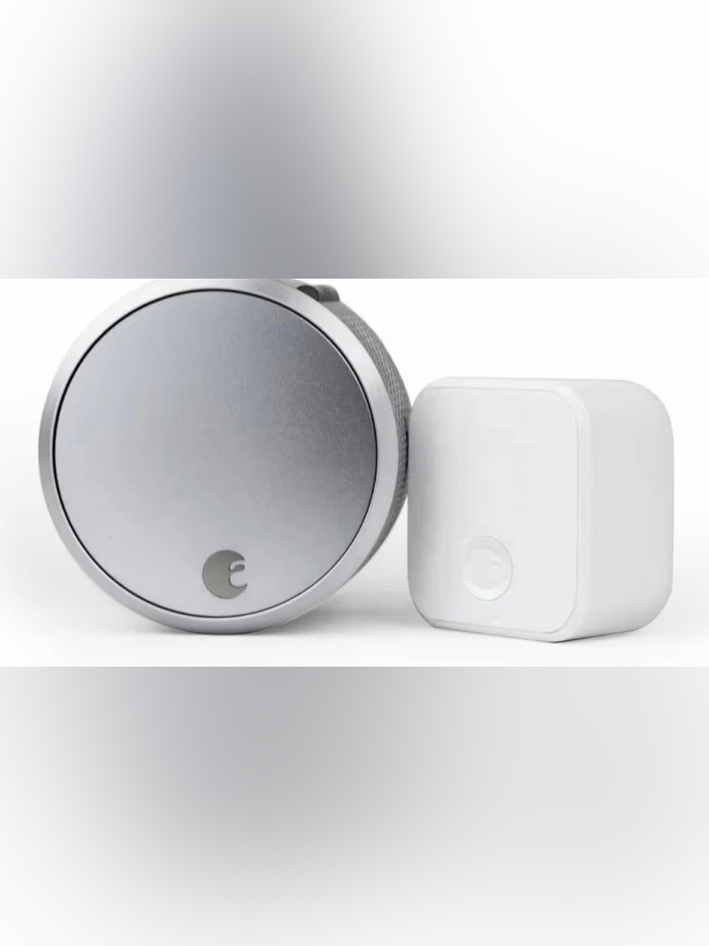 August Smartlock Pro 3rd Gen ASL 03 + Connect WIFI Bridge-Silver Keyless Entry